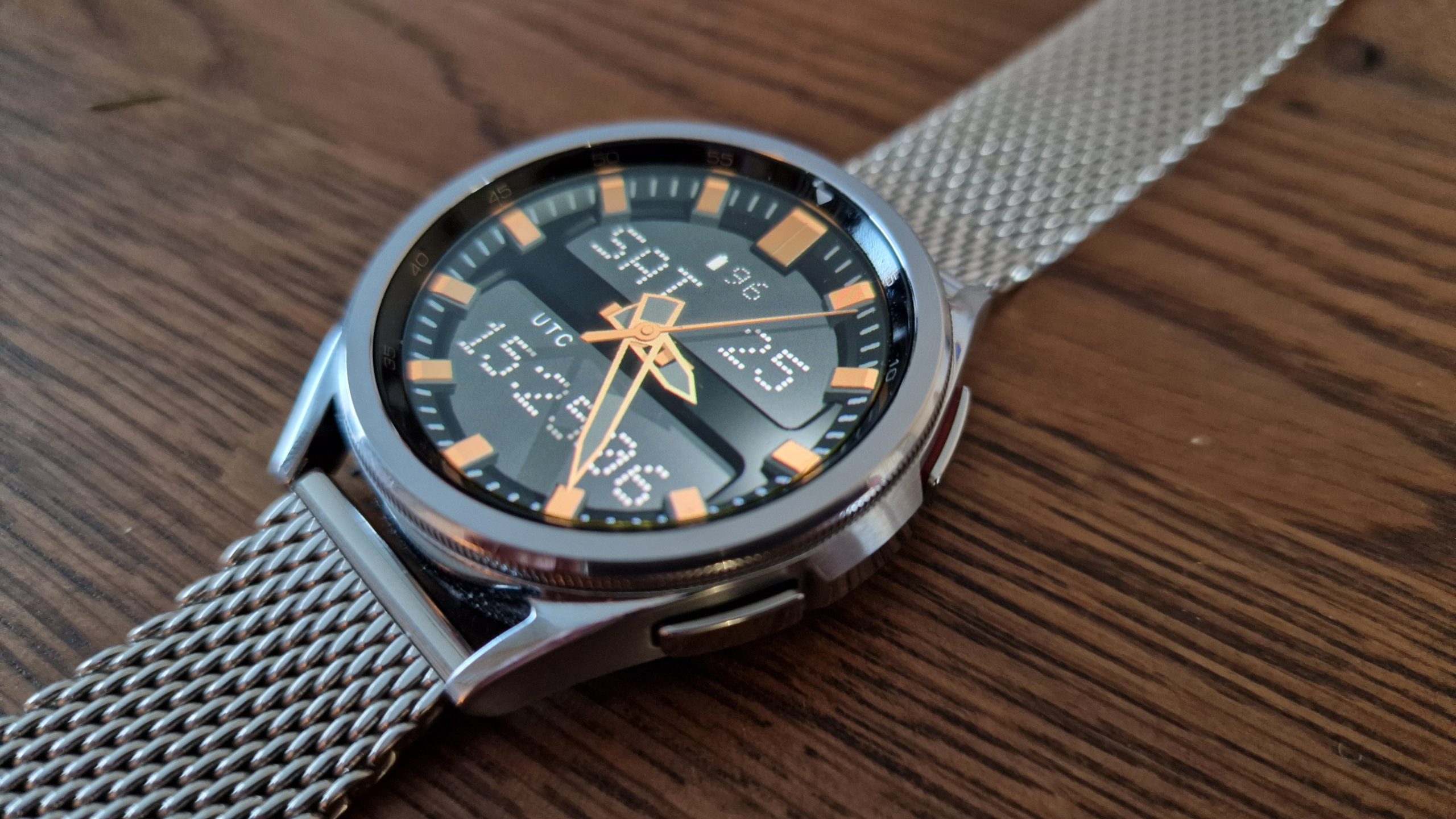 Hybrid digital analog 3d watch face